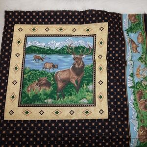 FABRIC PILLOW PANELS Eagle perched, eagle flight, elf, Buffalo